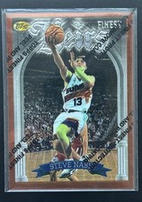 1996-97 Finest Steve Nash Heirs Rookie Card W/Coating RC #217. rookie card picture