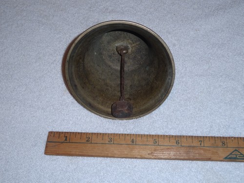 ANTIQUE VINTAGE ORIGINAL 1878 METAL SWISS COW BELL CHIANTEL FONDEUR SAIGNELEGIER - Picture 16 of 19