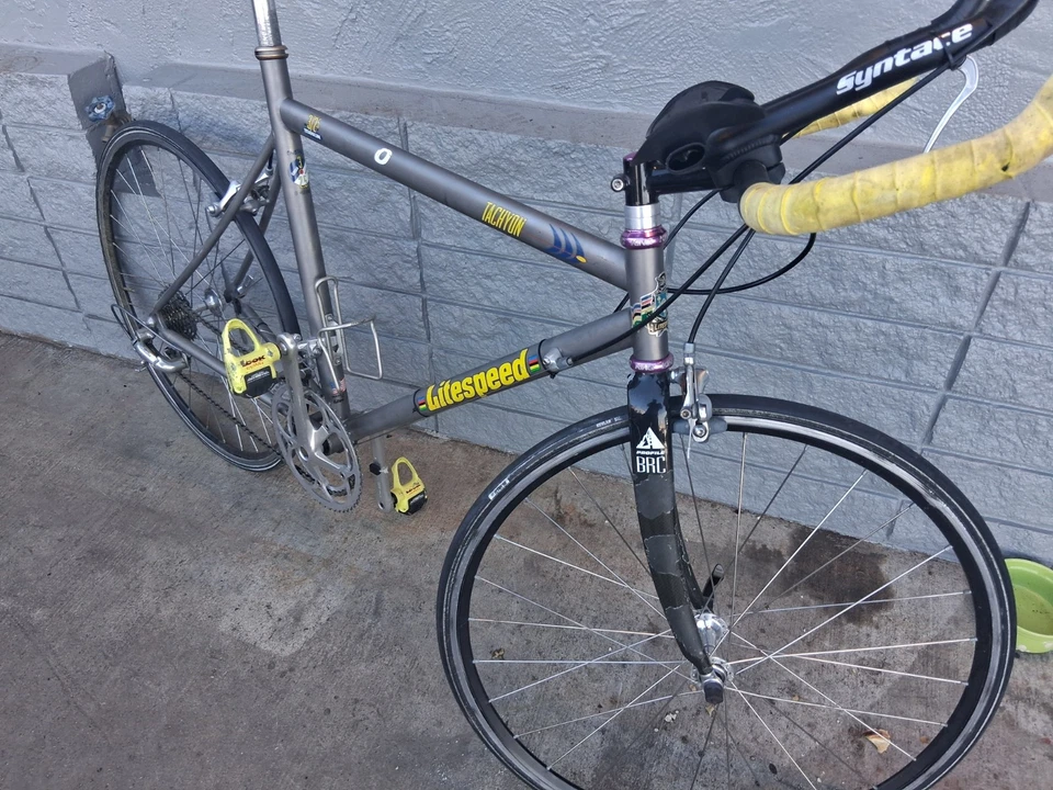 Cuadro de bicicleta vintage Litespeed Tachyon titanio - 55 cm - 650c Foto 4 de 4