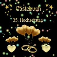 Fotoalbum GäStebuch 35. Hochzeitstag Leinwandhochzeit 30X30Cm Kunstleder