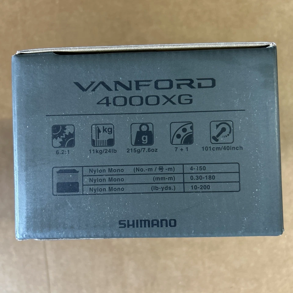 Shimano 24 VANFORD 4000XG Spinning Reel New in Box - Image 3 of 4