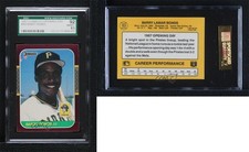 1987 Donruss Opening Day Box Set ( Pictured) Barry Bonds #163 SGC 92 Rookie RC