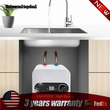 1500W Mini Tank Electric Water Heater 8L Point of Use Instant Hot Water Boat RV