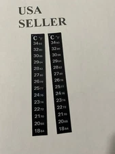 2LCD Adhesive Strip Flat Thermometer Stick-on For Brew Window Fish Tank Aquarium