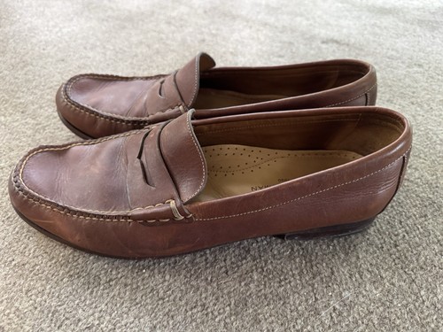 Martin Dingman Penny Loafers Mens Size 12M Brown Leather Dress Shoes 532354M - Picture 7 of 11