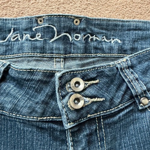 Jane Norman Y2K Bootcut Jeans Size 12 Low Rise Mcbling Embellished Denim 2000s - Picture 9 of 14