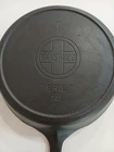 Slant ERIE Griswold No. 7 Cast Iron Skillet, Heat Ring - VERY NICE - Restored