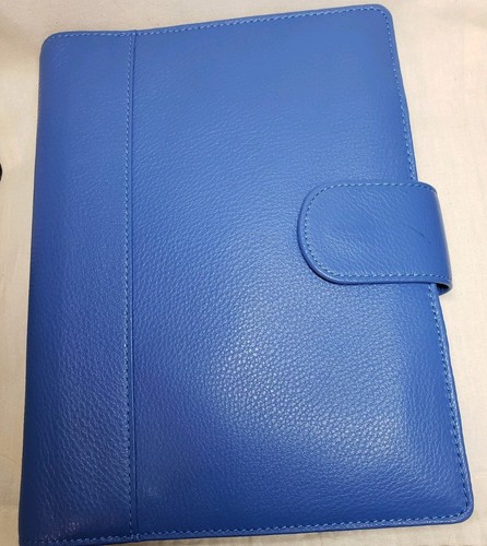 Neu Saphirblau Leder Circa Junior Softolio Reise Notizbuch, Levenger