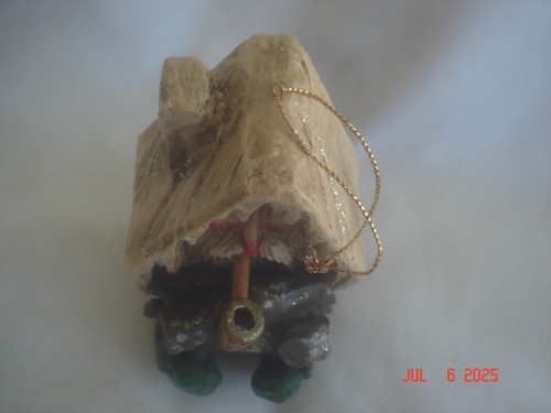 CHARMANTES Vintage SIGNIERT P.S. PAM SCHIFFERL WICHTEL im HAUS mit PFEIFENSCHMUCK - Bild 8 von 8