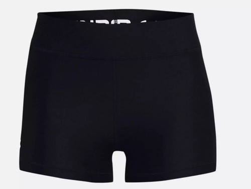 Under Armour Womens Small HeatGear Mid Rise Short Training Tights - Black - Picture 2 of 3