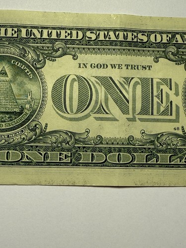 Four Leading 0s Four In A Row 0s Star Note One Dollar Bill Fancy Serial Number - Picture 8 of 10