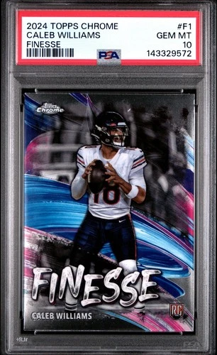 2024 Topps CHROME FINESSE #F1 CALEB WILLIAMS PSA 10 GEM MINT Rookie