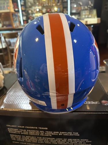 Casco Denver Broncos Throwback NFL Speed Replica Full Size Riddell - Foto 4 di 5