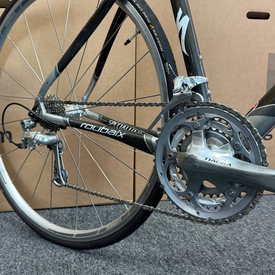 Bicicleta de carretera Specialized Roubaix Expert usada, fibra de carbono - 2006, 54 cm Foto 3 de 4