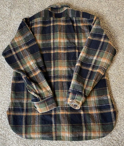 Pendleton Vintage Women's Wool Plaid Shirt SZ L Green Black Brown USA Made - Picture 13 of 13