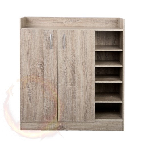 Artiss 2 Door Shoe Cabinet Storage Cupboard Up To 21 Pairs - Picture 20 of 25