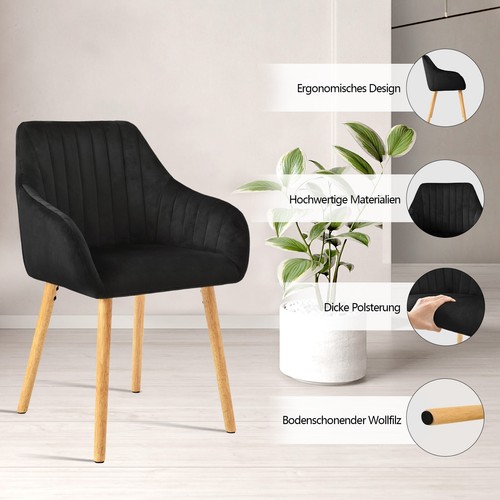 Esszimmerstühle 4er Set Stühle Esszimmer Küchenstühle Essstühl Stuhl Stühle Holz - Bild 17 von 52