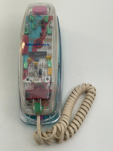 Vintage 80s Clear See Through BellSouth Metrolight Telephone Model 6913CL AS-IS