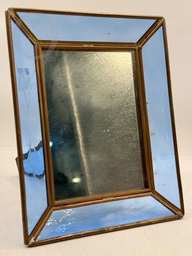 Stain Glass Mirror*7" x 5.5" Opens Like A Picture Frame*24297D S220 - Picture 4 of 7