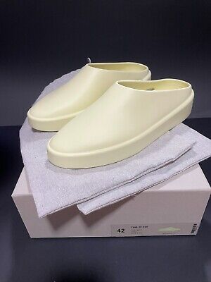DS NEW FEAR OF GOD CALIFORNIA 1 CANARY YELLOW SLIP ON MULE DS NEW FEAR OF GOD CALIFORNIA 1 CANARY YELLOW SLIP ON MULE