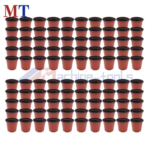 100 Pack Flower Pots Nursery Seedlings Starting Pot Plant Plastic Container