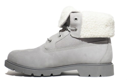 Timberland Donna Linden Woods Impermeabile Pieghevole Pile Grigio A1GYB - Foto 12 di 35