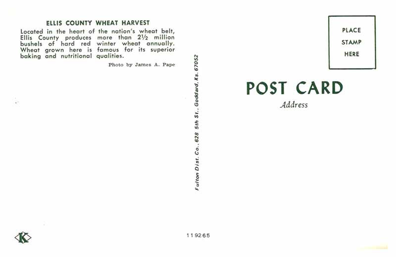 Postcard FARM SCENE Wheat Harvest Kansas KS 10/19 AU1891 eBay