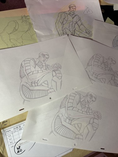 Marvel Animación Celdas Vengadores Cómics Animación Arte GRAN LOTE HOMBRE GIGANTE M6 - Imagen 12 de 24