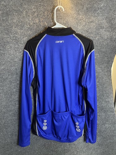 Canari Quarter Zip Shirt Men Size Large Blue - Picture 7 of 10