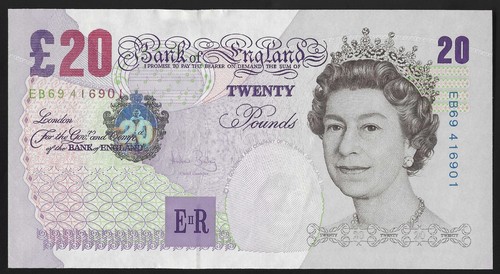 B402 Bailey 2004 Banco de Inglaterra BILLETE DE 20 LIBRAS ESTERLINAS SIN CIRCULAR SELECCIONA TU BILLETE - Imagen 43 de 70