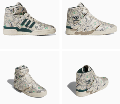 NEW Men's Adidas Jeremy Scott x Forum Wings 1.0 ' Money