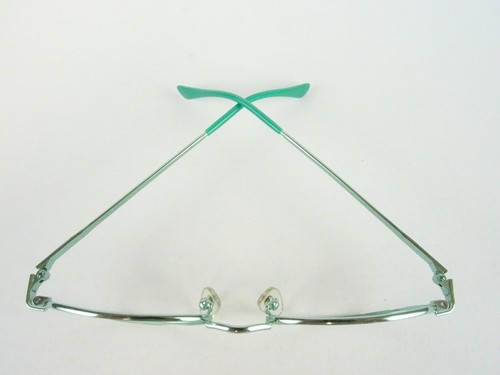 Kleine grüne Damenbrille oval mint Metallgestell 50-18 zierlich günstig Gr. M - Picture 5 of 7