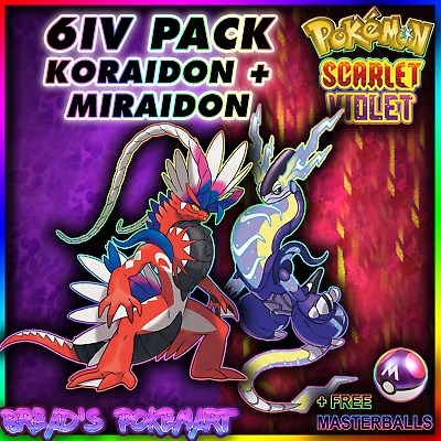 KORAIDON MIRAIDON 6IV Pack for Pokemon Scarlet and Violet // 