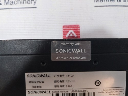 SONICWALL TZ400 Network Security Appliance APl28-0B4 w/ Adapter SYS1544-2412-T3 - Picture 10 of 17