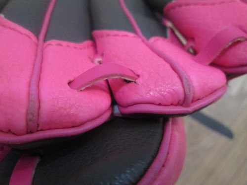 Franklin Pink & Grey CFS 22700 10.5 " Left Hand Softball Fielder Glove - Picture 12 of 15