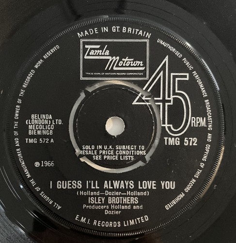 ISLEY BROTHERS - I Guess I'll Always Love You - 7" vinyl - Picture 3 of 4