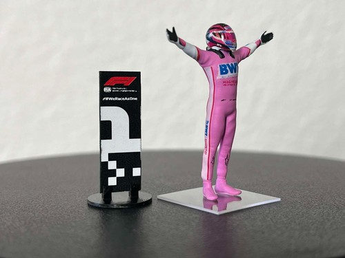 Sergio Perez BWT Racing Point Sakhir 2020 1st Career GP Win 1:43 Figure - Picture 3 of 6