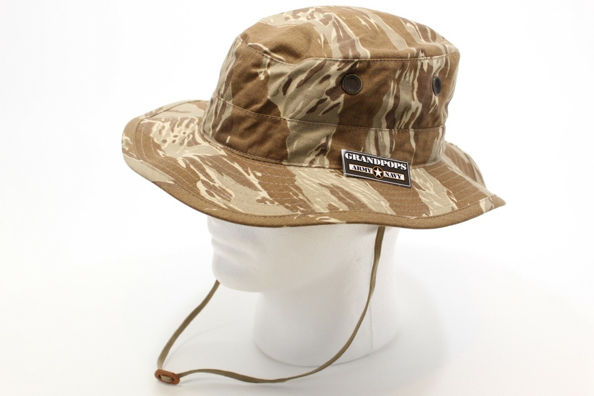 DESERT TIGER STRIPE CAMO JUNGLE HAT RIPSTOP MADE IN USA | eBay