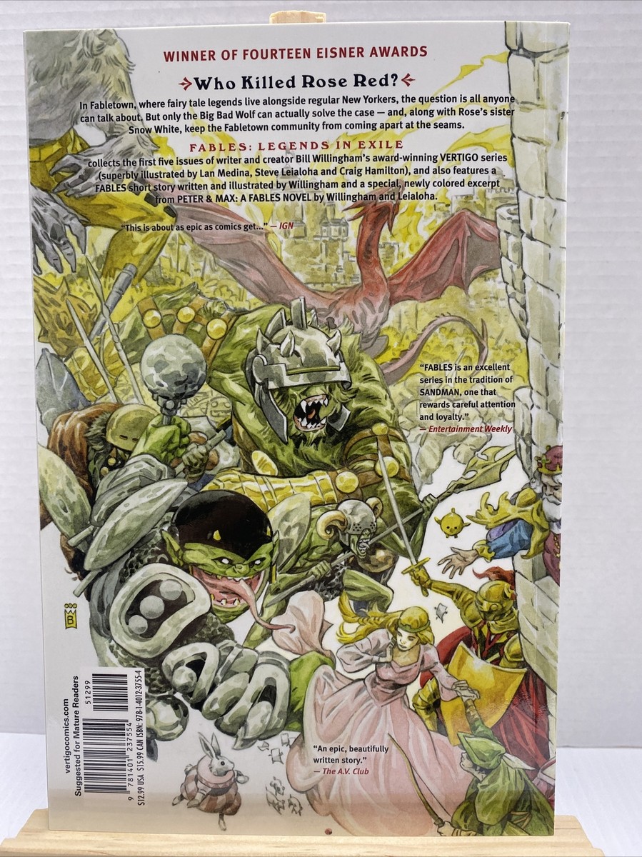 Fables Volume 1 Legends in Exile GN Bill Willingham Lan Median 