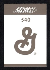 General Mills Vintage 1987 Motto Game Trivia Card #540