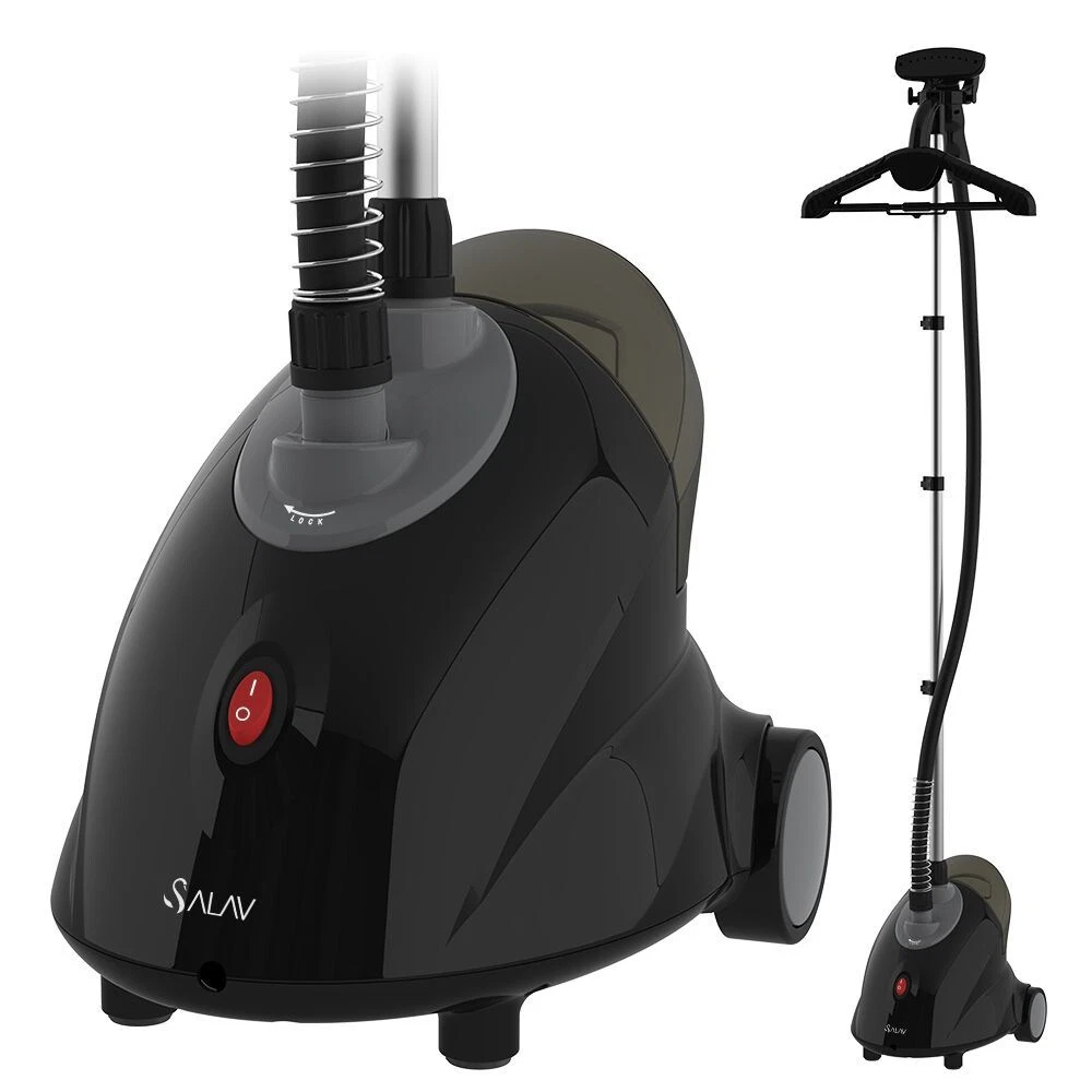 Salav GS18-Refurbished Standing Garment Steamer Roll Wheels 1.8L Adjustable Pole