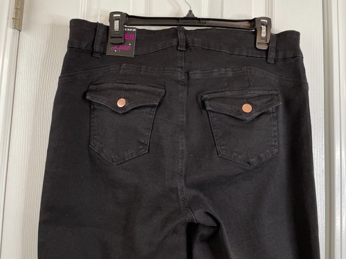Curvalicious Damen Hyper Luxe Capri Jeans Größe 18 Bauchdeckenstraffung Po Lift Neu mit Etikett - Bild 8 von 11