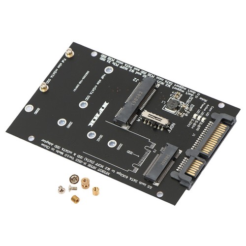M.2 NGFF MSATA SSD su Adattatore SATA 3.0 2 in 1 Convertitore per laptop per PC - Zdjęcie 2 z 12