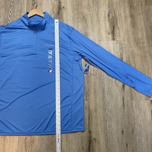 Nautica Angler Ultracool Angelpullover XXL Blau 1/4 Zip Langarm Herren - Bild 12 von 23