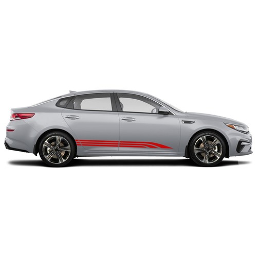 Lower triple stripes graphics stickers decal compatible with KIA Optima - Picture 5 of 14