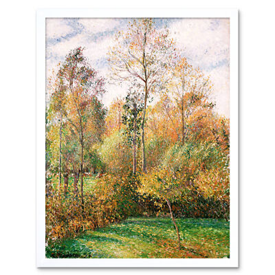 Pissarro Autumn Poplars Eragny Kunstdruck gerahmt 12x16