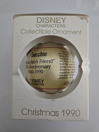 Schmid Collectors Gallery Disney Pinocchio Christmas Ornament 1990 - Picture 3 of 6