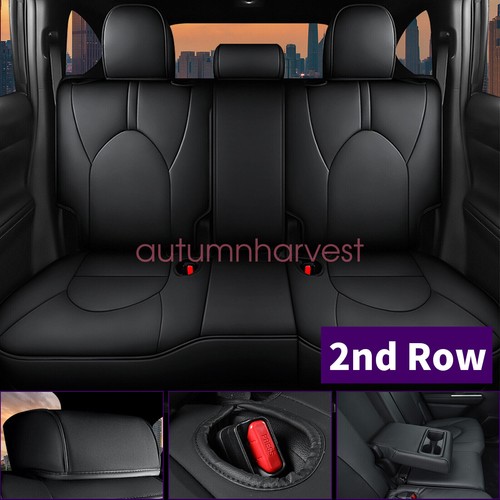 For 2020-2023 Toyota Highlander Full Set Protector Leather Seat Covers 8 Seat - Picture 6 of 11