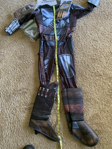 Star Wars Halloween costume Mandalorian Rubies child size M 8-10 w mask gloves - Picture 22 of 24