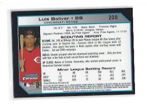 2004 BOWMAN CHROME BASEBALL  Cards: 2-330 - Picture 75 of 183